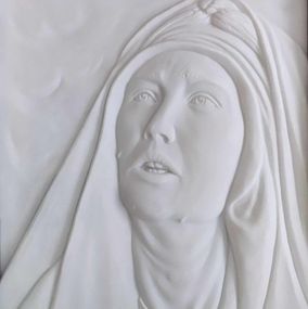 Ritratto in marmo Madonna addolorata Gesù di Nazareth Zeffirelli